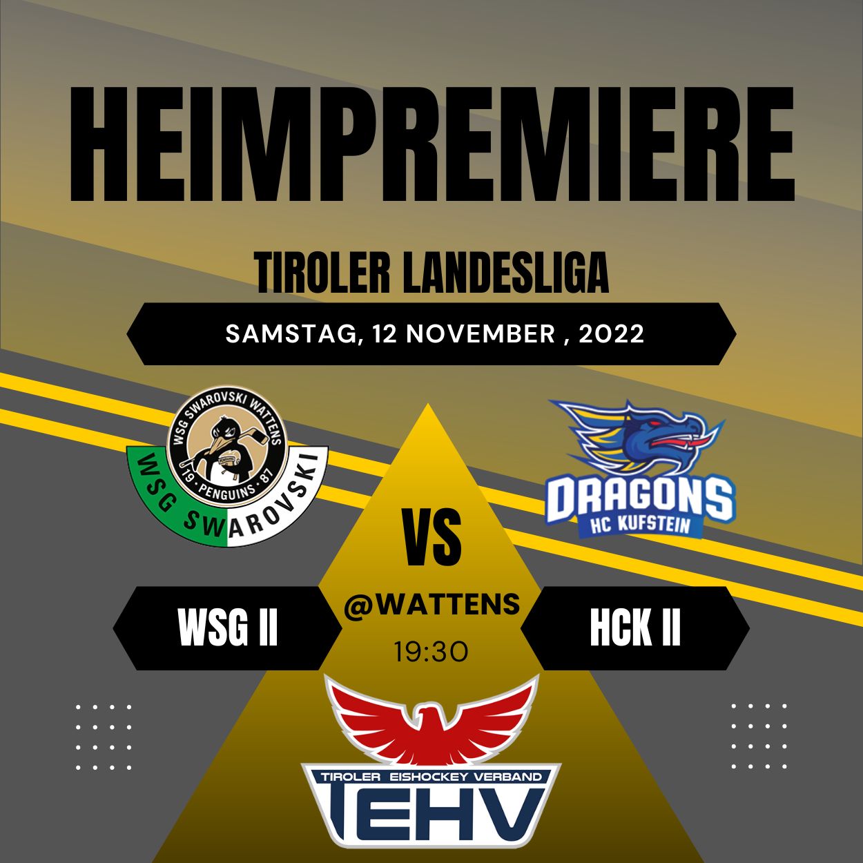 Heimpremiere Auch F R Unsere Tiroler Landesliga Mannschaft Wsg